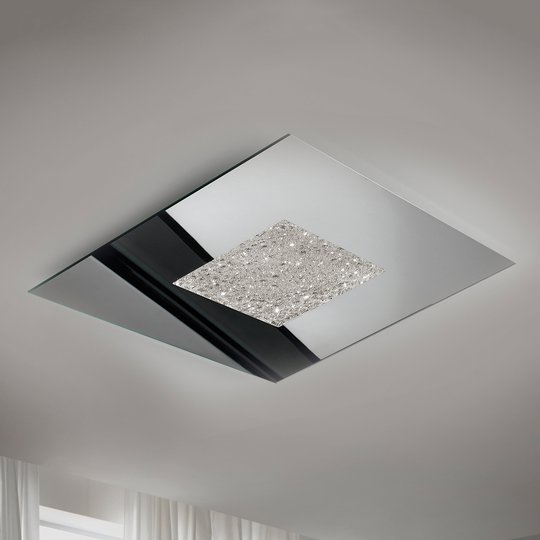 Peilaava LED-kattovalaisin Narciso, jääkuviointi