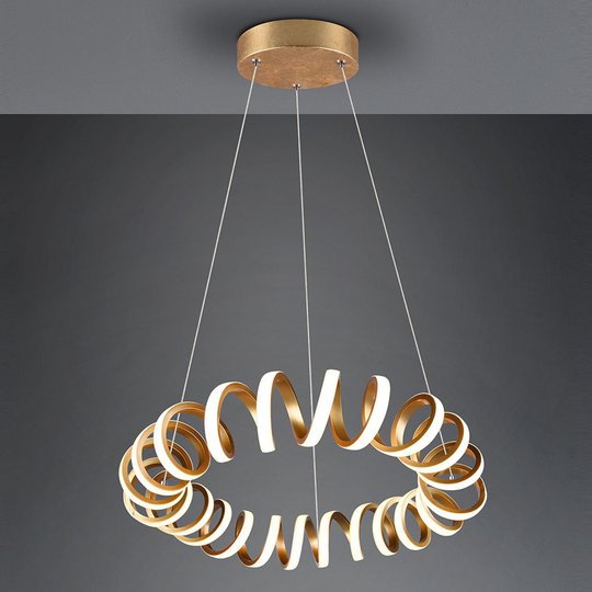 LED-riippuvalaisin Curl, SwitchDim, kulta