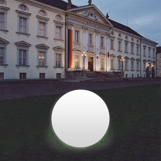 Pallovalaisin Snowball valk., alumiinijalka 100 cm
