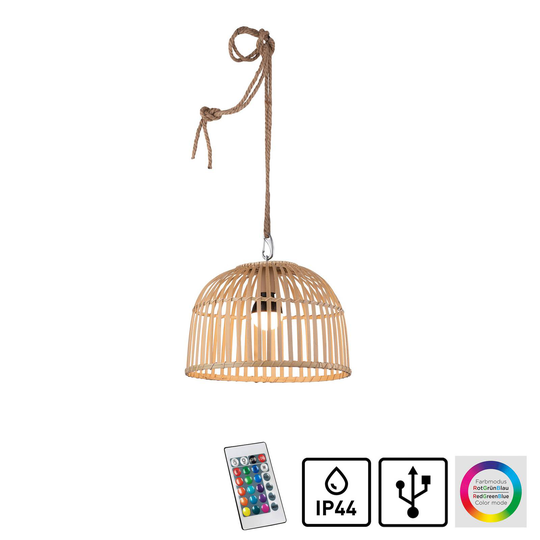 David-LED-akkuriippuvalo koripunosta, korkeus 27cm