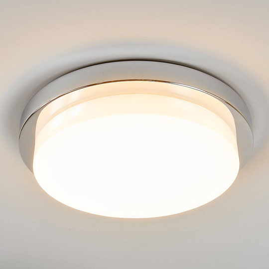 Krominkiiltävä LED-kattovalaisin Cordula, IP44