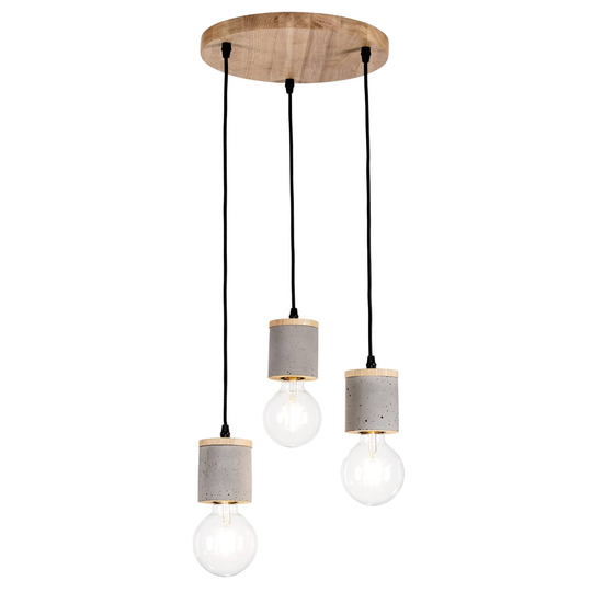 Envolight Jasper -riippuvalo, 3 lamppua, pyöreä