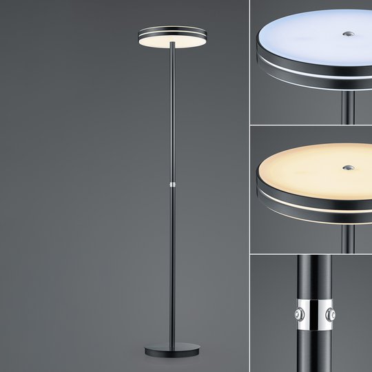 BANKAMP Gem LED-lattiavalo himmennin antrasiitti