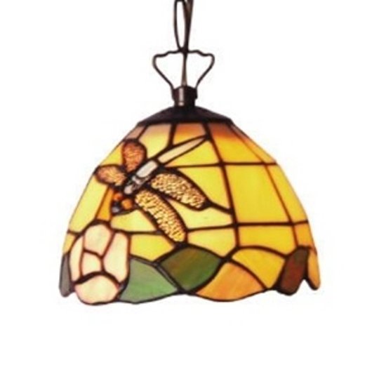Hieno Tiffany-tyylinen LIBELLE-riippuvalaisin