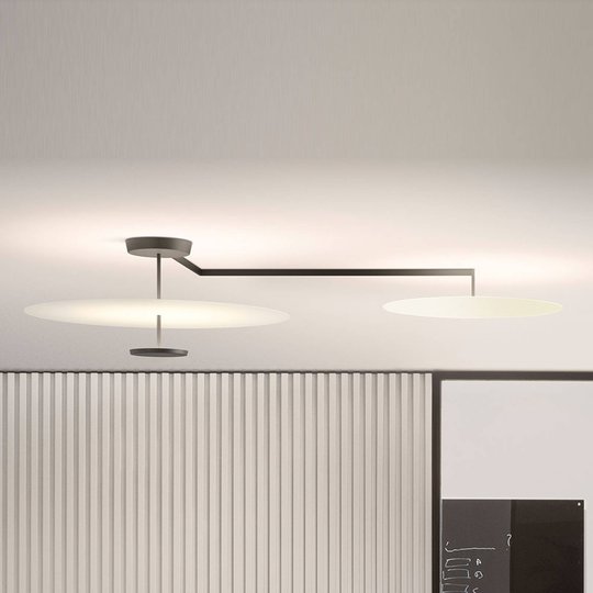 Vibia Flat LED-kattovalaisin 3-lamppuinen Ø 55 cm