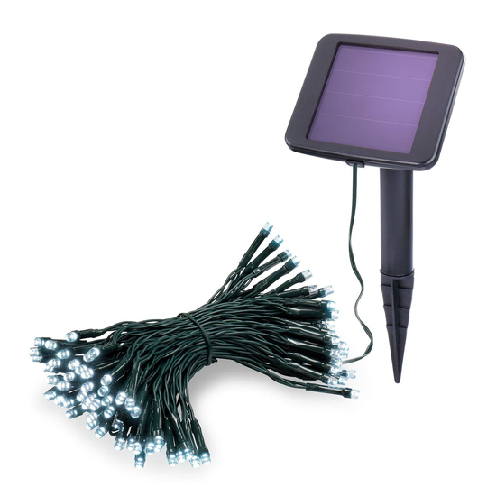 LED-aurinko-valoketju Premium, 6 000 K, 100 LEDiä