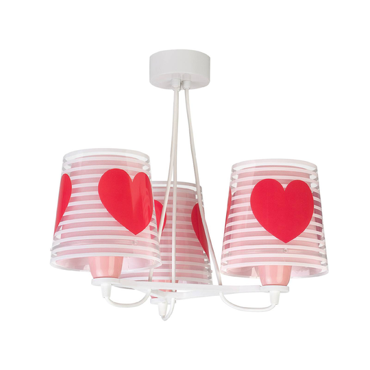 Lasten riippuvalo Light Feeling, 3 lamppua, roosa