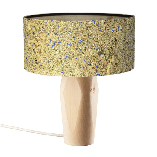 LeuchtNatur Pura -LED-pöytälamppu mänty/ruiskukka