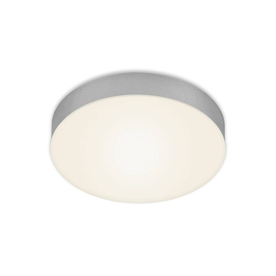 LED-kattovalaisin Flame, Ø 21,2 cm, hopea