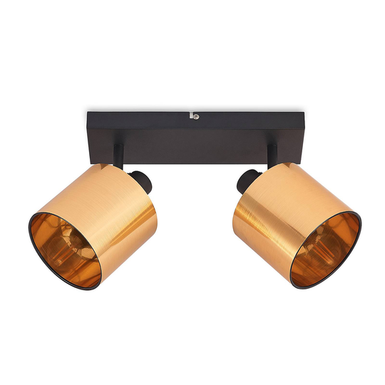 Lindby Joudy -kattovalaisin 2-lamp. vaalea pronssi