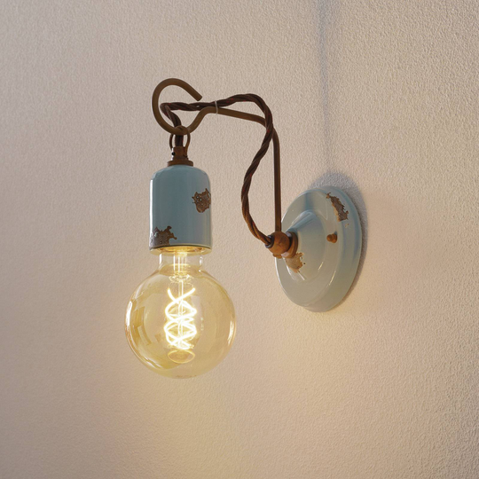 Seinävalaisin C665 vintage-tyyliä, turkoosi