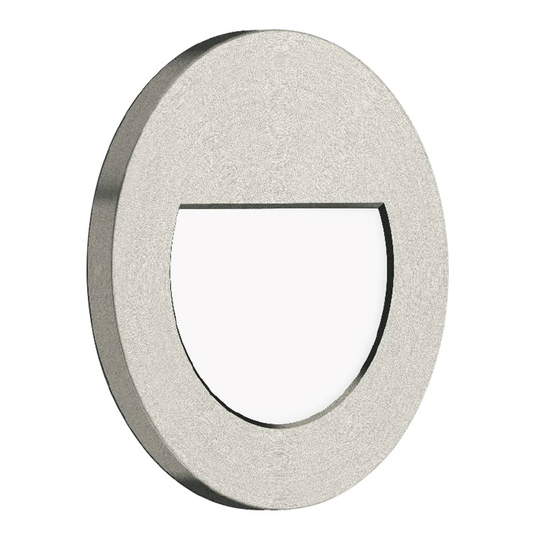 BEGA-LED-uppovalo Accenta puolipyöreä, teräs 160lm
