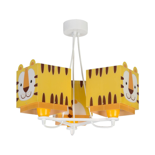 Lastenhuoneen riippuvalo Little Tiger 3-lamppuinen