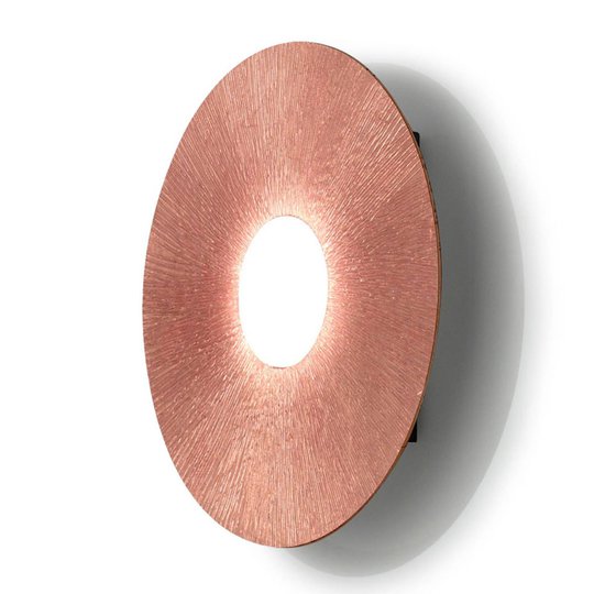 LED-seinävalaisin Circle Sun, kupari, 1-lamppuinen