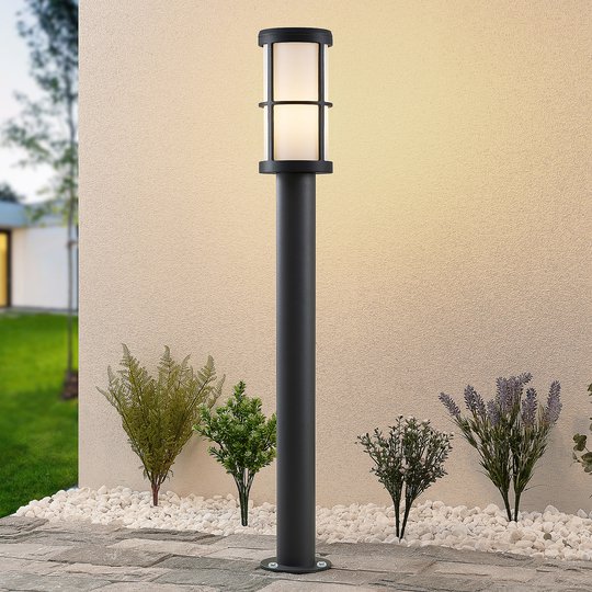 Lucande Kelini -pylväsvalaisin, 90 cm tummanharmaa