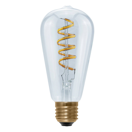 SEGULA-LED-lamppu Rustika Curved E27 6W 1900K
