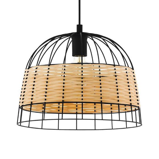 Riippuvalaisin Anwick, teräs/rottinki, Ø 37 cm