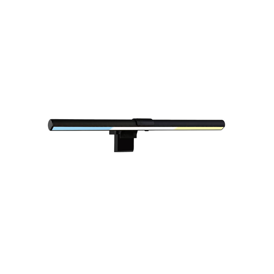 LED-klipsilamppu Screen, USB, himmennys, CCT musta