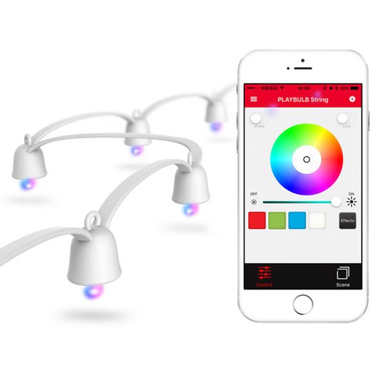 MiPow Playbulb String -LED-valoketju, valk. runko