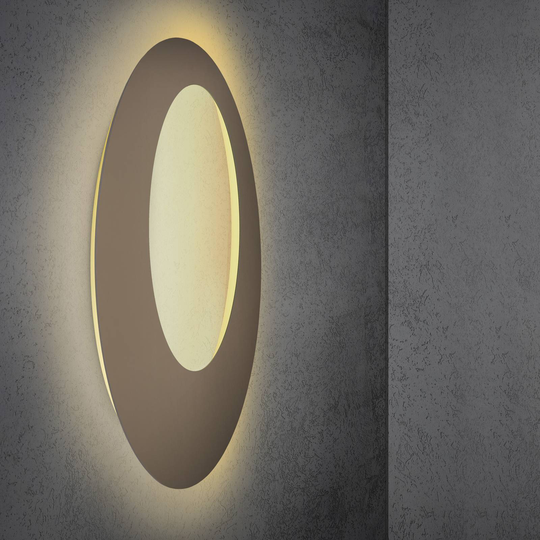 Escale Blade Open-LED-seinävalaisin pronssi Ø95 cm