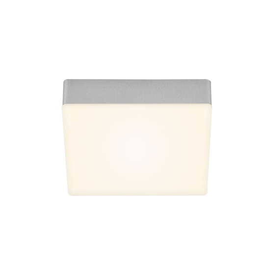 LED-kattovalaisin Flame, 15,7 x 15,7 cm, hopea