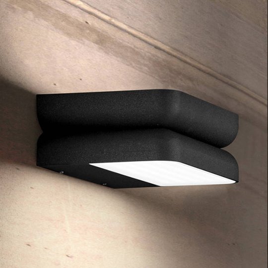 Grafiitinvärinen LED-ulkoseinälamppu Snap