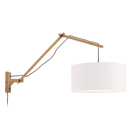 GOOD & MOJO Andes -seinävalo, valkoinen Ø47cm