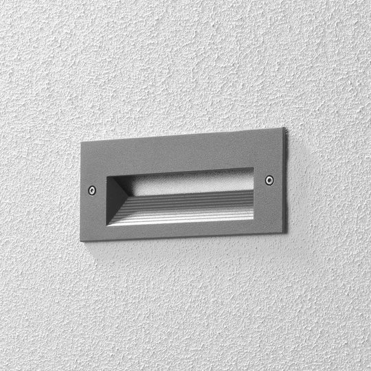 BEGA 33053 LED-seinäuppovalo 3000K hopea 17 cm