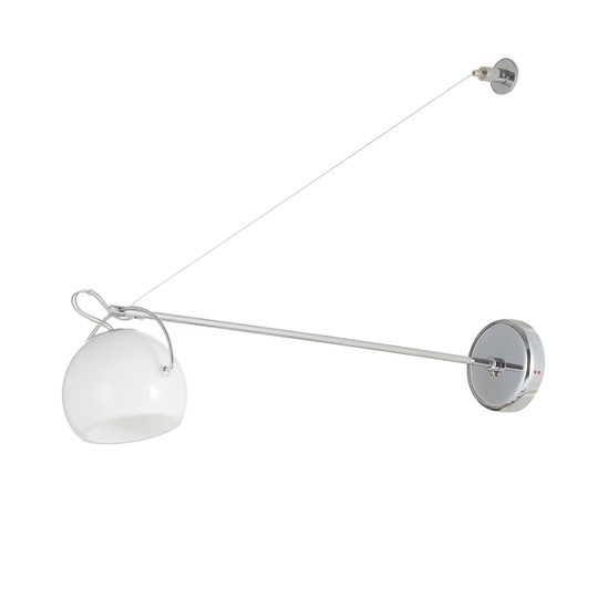 Fabbian Beluga White -seinälamppu 1-lamppuinen
