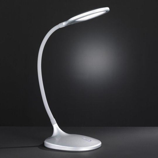 Himmennettävä LED-työpöytälamppu Yava, hopea