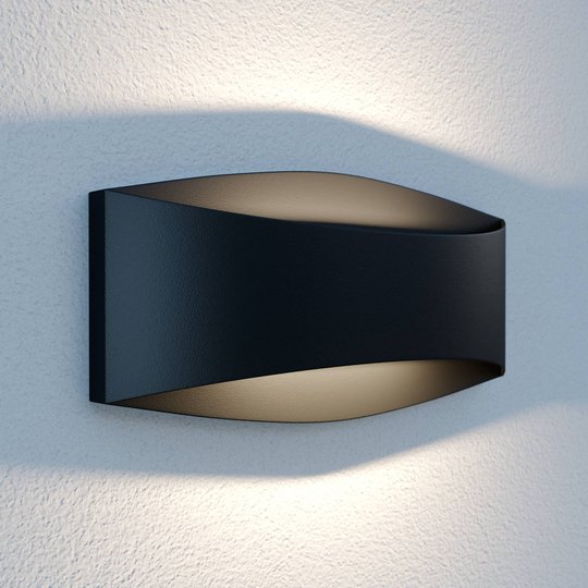 Lindby Evric -LED-ulkoseinävalaisin, 25,4 cm