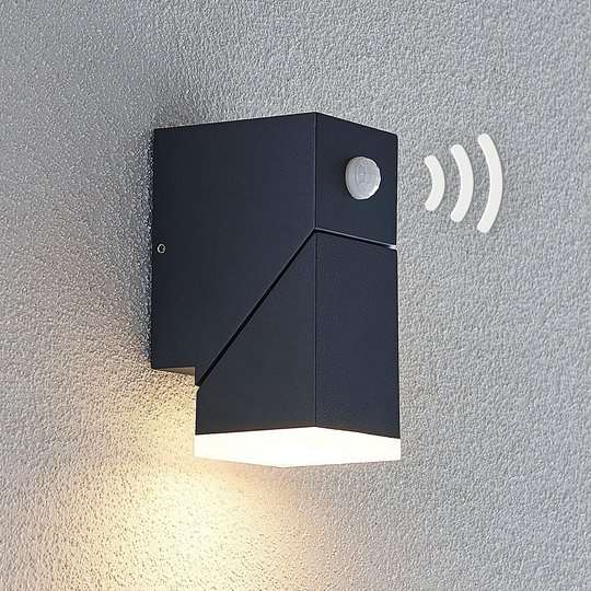 LED-ulkoseinävalaisin Sally, 1-lamppuinen, sensori