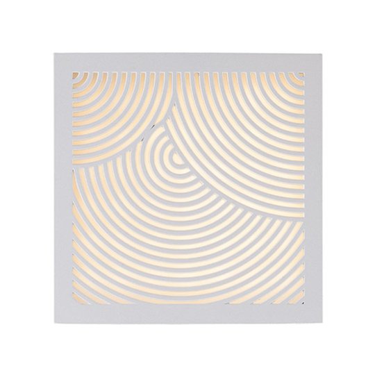 LED-ulkoseinävalaisin Maze Bended, valkoinen