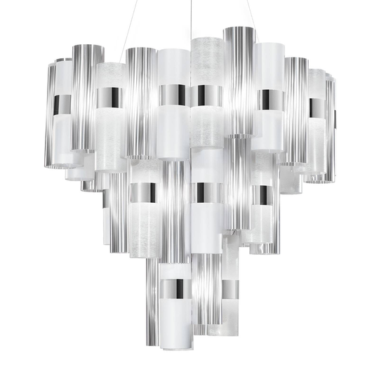 Slamp La Lollo XL -LED-riippuvalo, Ø80cm valkoinen