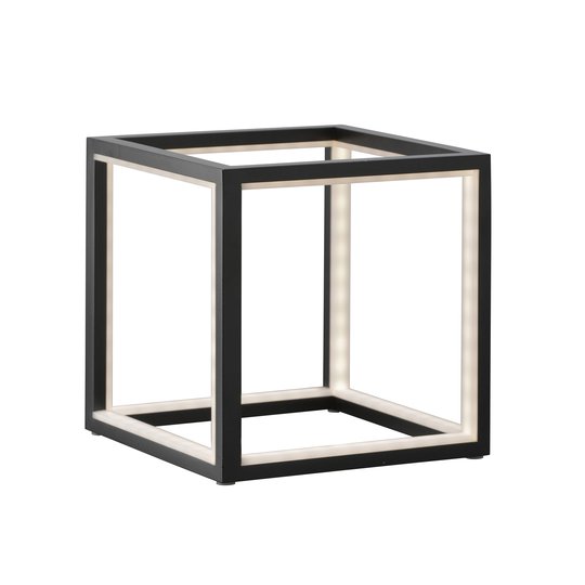 LED-pöytälamppu Delux, musta, 20 cm