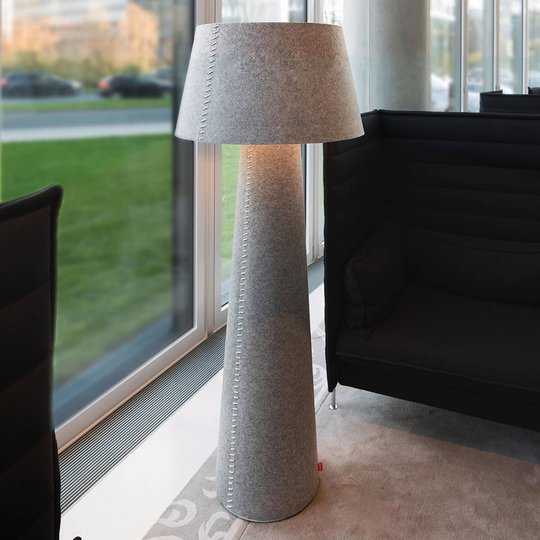 Alice XL -LED-lattiavalo, harmaata huopaa