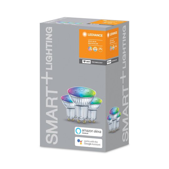 LEDVANCE SMART+ WiFi GU10-heijastin 5W 45° RGBW 3x