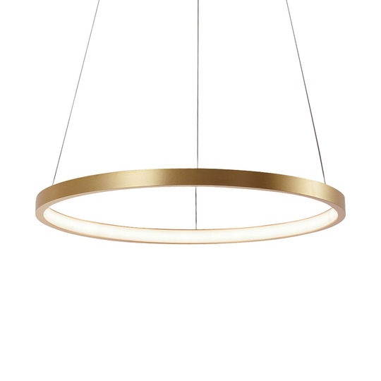 Circle-LED-riippuvalaisin, kulta, Ø 39 cm