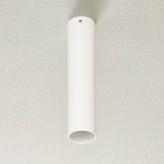 Lucande Takio -alasvalo GU10 Ø 6 cm valkoinen