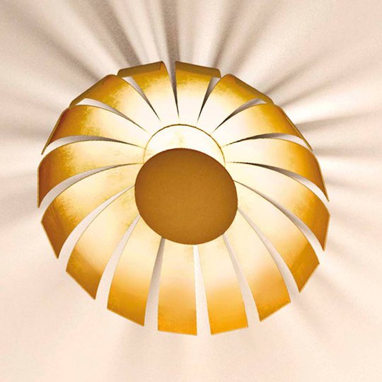Kullattu LED-design-kattovalaisin Loto, 33 cm