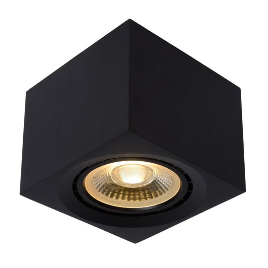 LED-kattokohdevalo Fedler, kulmikas, musta