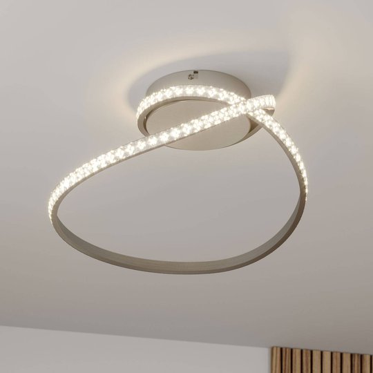 Lindby Criostal -LED-kattovalo, RGB-värinvaihto