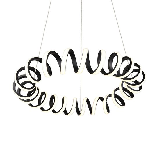 LED-riippuvalaisin Curl, SwitchDim, musta
