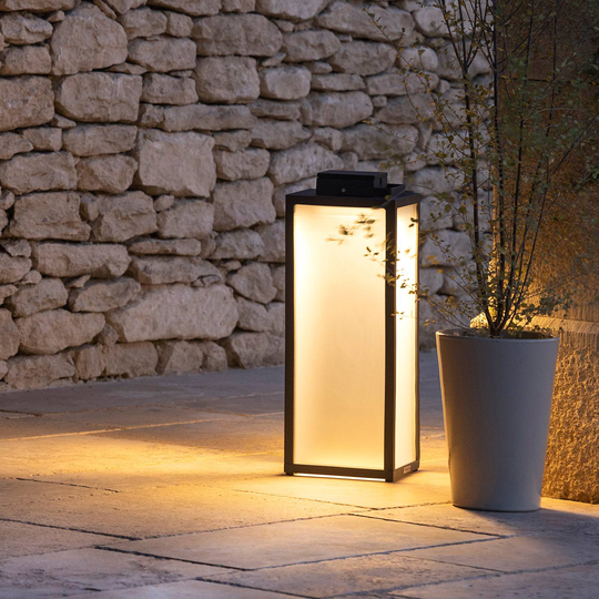 LED-aurinkolyhty Tradition, antrasiitti, K 65 cm