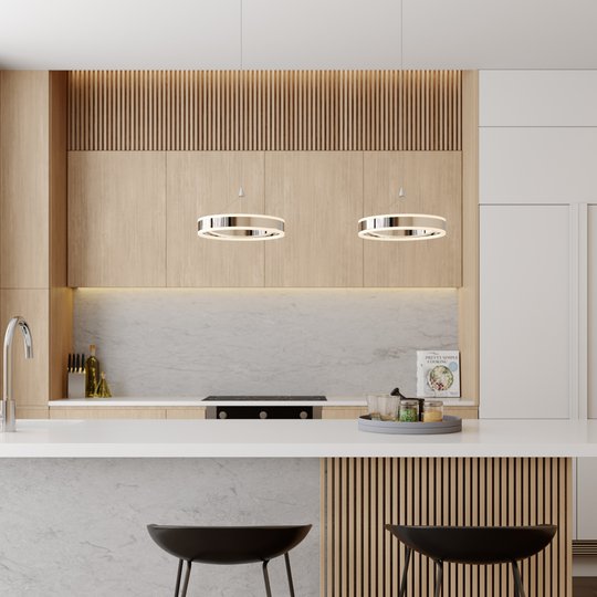 LED-riippuvalaisin Lyani, 2 rengasta vierekkäin