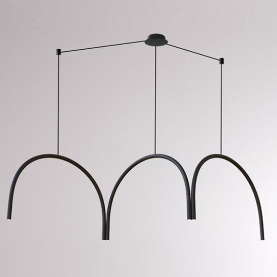 LOUM Arkade System -LED-riippuvalaisin 3 kaarella
