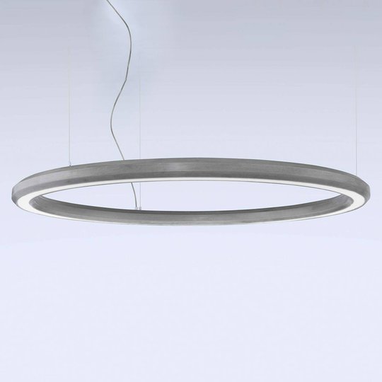 LED-riippuvalaisin Materica, ala, Ø 120 cm betoni