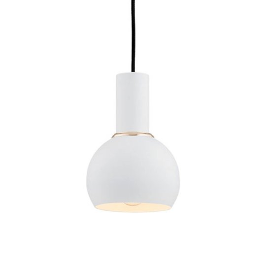 Riippuvalo Selma, 1-lamppuinen valkoinen, Ø 14 cm