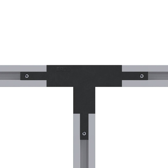 ERCO T-liitin Minirail-kiskoihin, musta