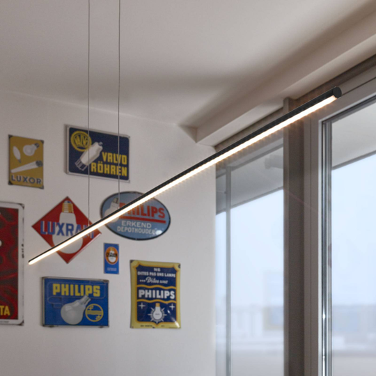Steng Licht AX-LED -riippuvalo vaaka 123cm musta